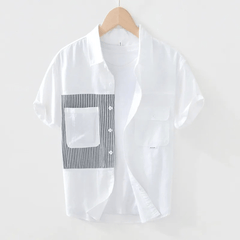 Ivory & Midnight Stripe