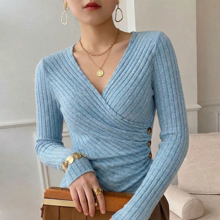 Barbara Viscose Wrap Top