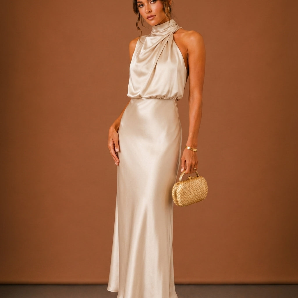 Soraya Satin Maxi Dress
