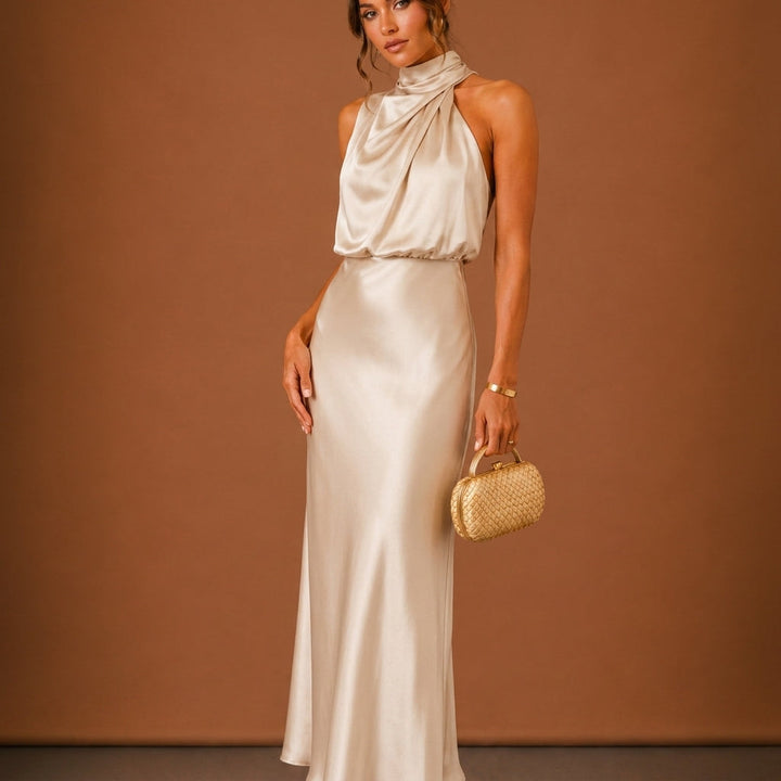 Soraya Satin Maxi Dress