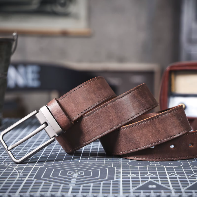 The Buckhorn Full-Grain Leather Belt
