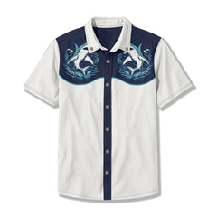 White And Navy Blue