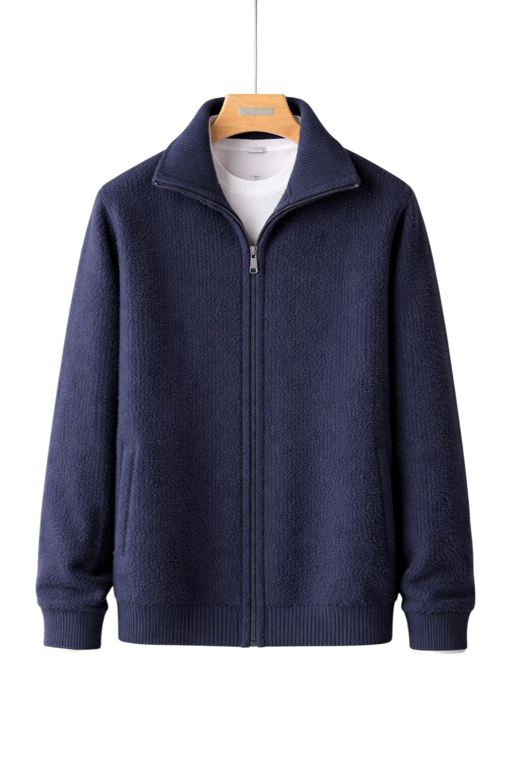 Maison Cashmere Velouré Zip Jacket