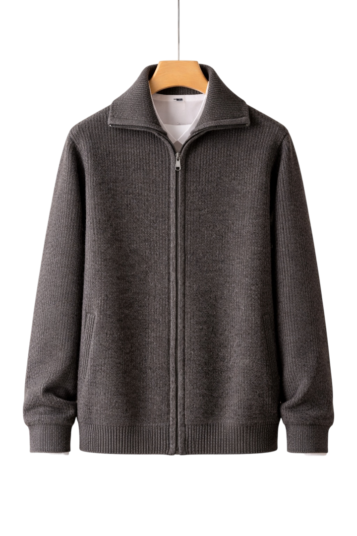 Maison Cashmere Velouré Zip Jacket