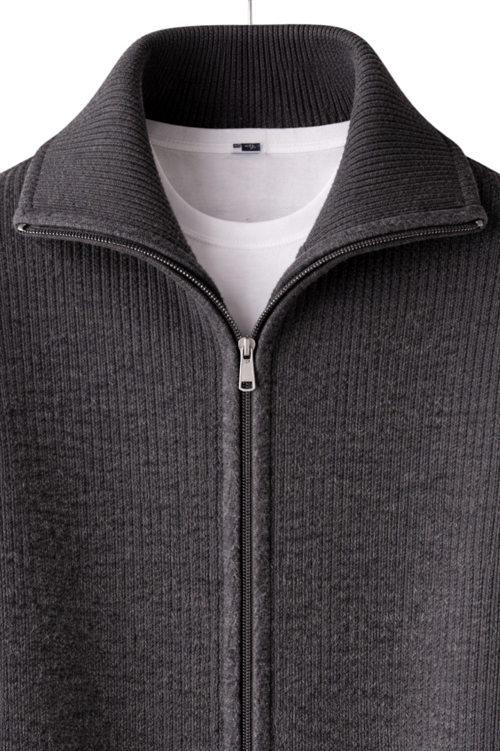 Maison Cashmere Velouré Zip Jacket