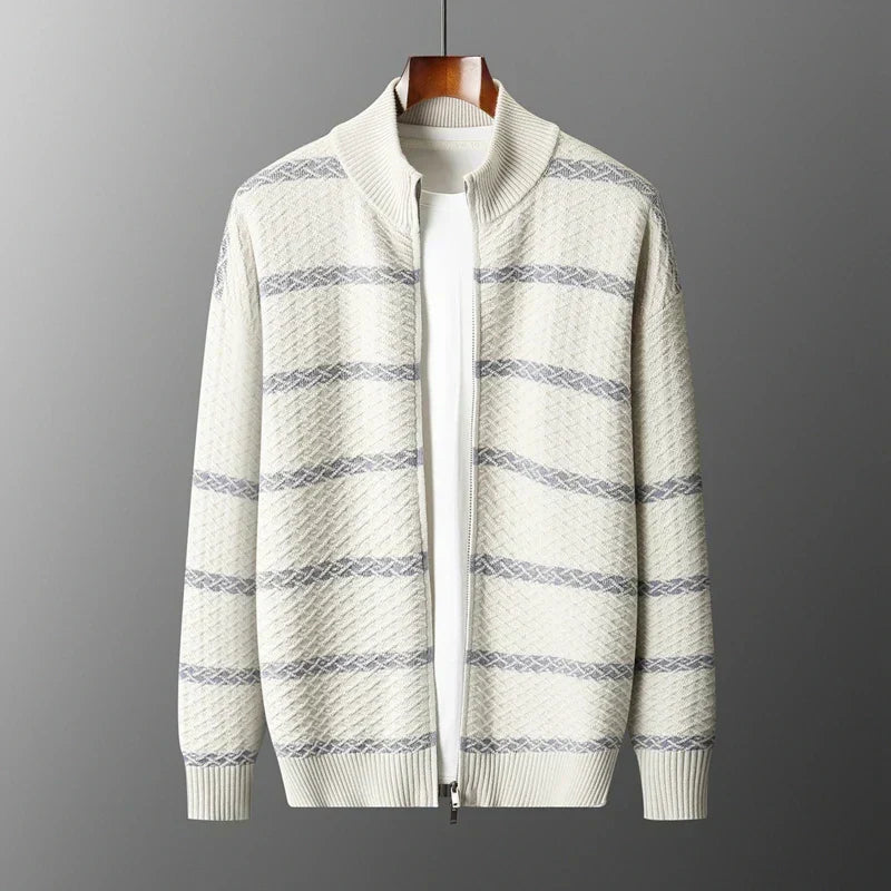 Westerdale Textured Zip Knit