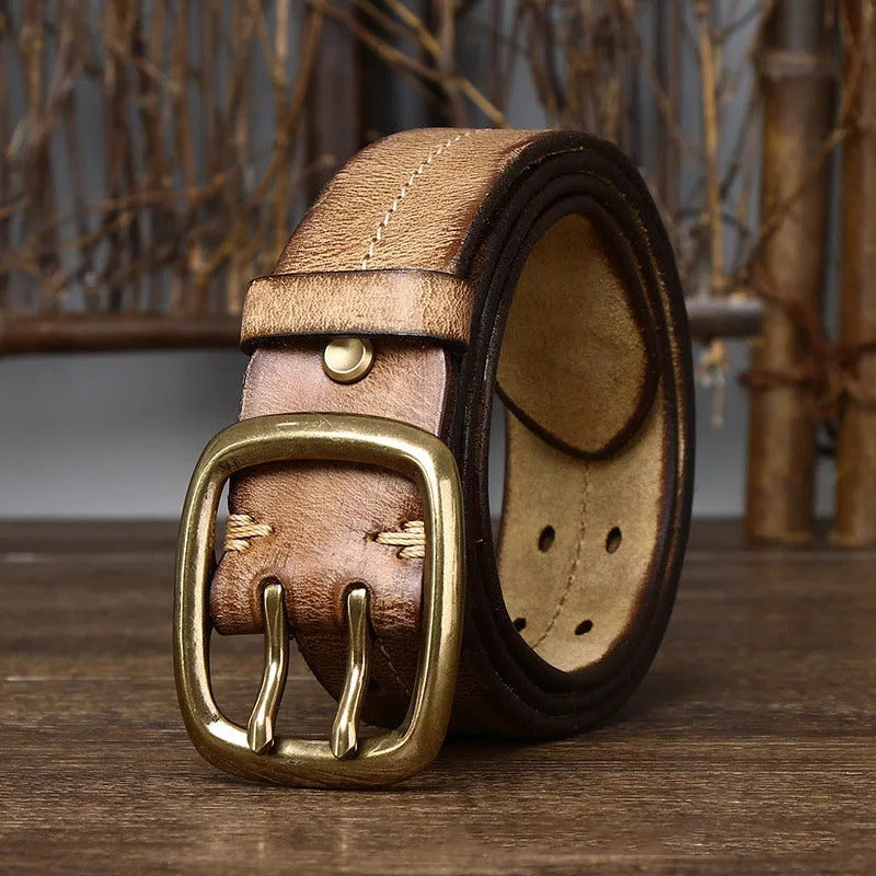 The Outrider Cowhide Belt