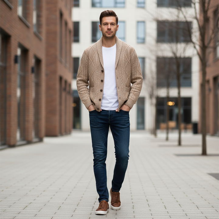 The Mason Knitted Wool Cardigan