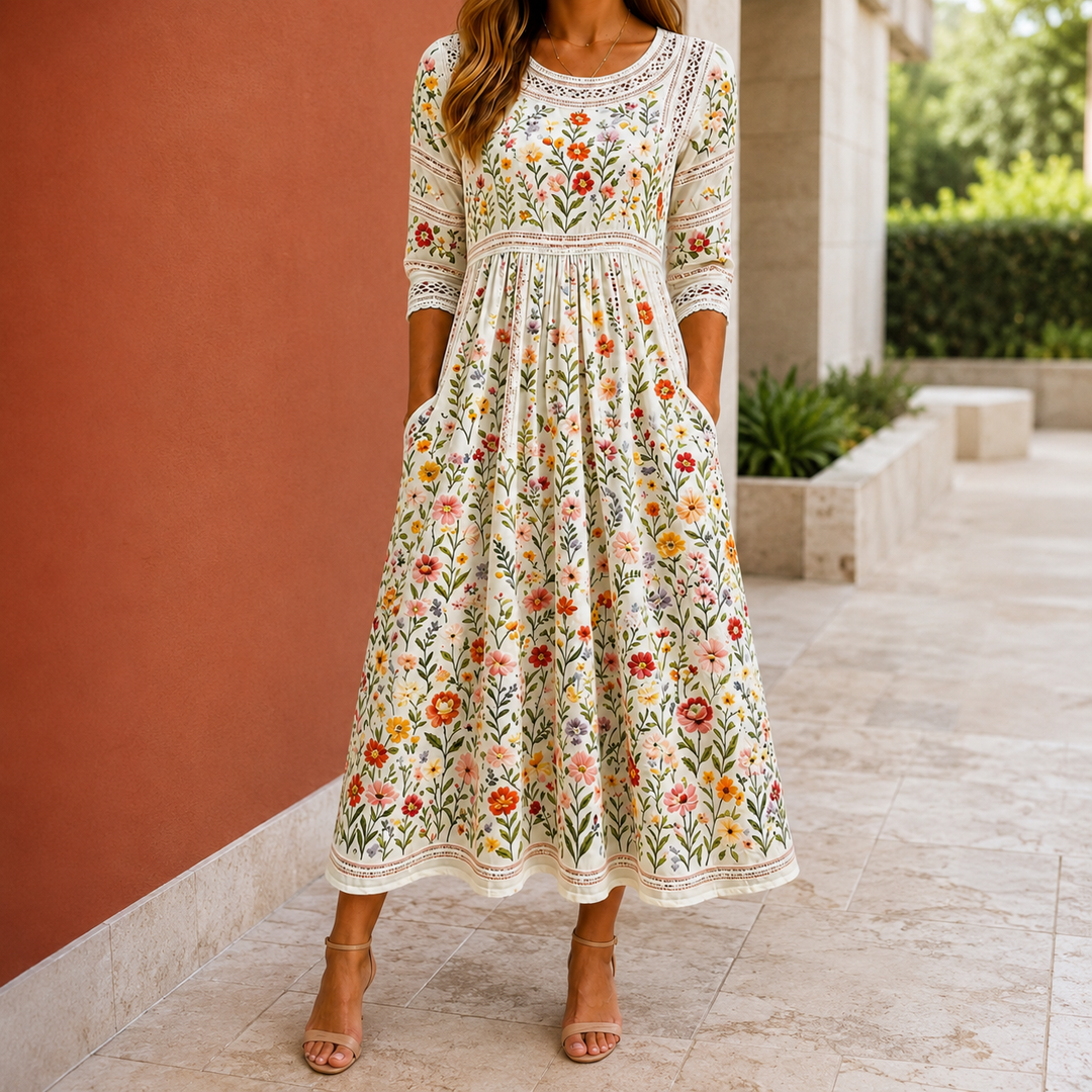 Harriet-Pearl Meadow Midi Dress