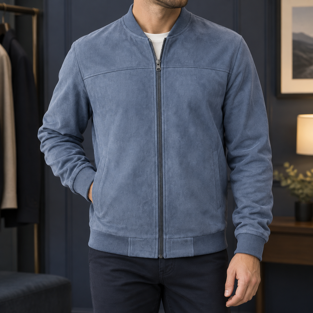 Hadrian Suede Bomber Jacket