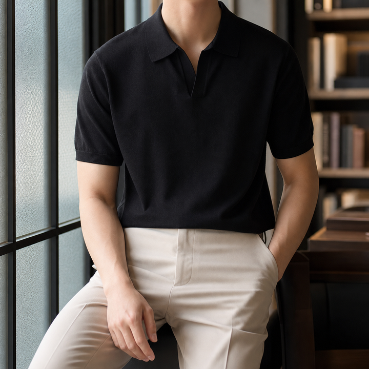 Austin Open Collar Polo