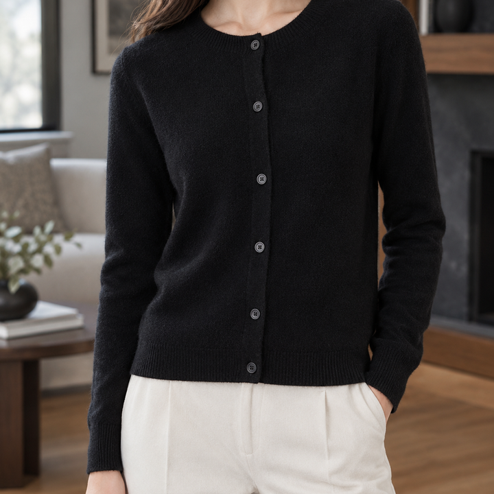 Michelle Round Neck Cardigan