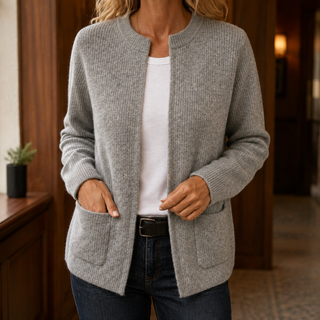 Livia-Grace Ribbed Cardigan