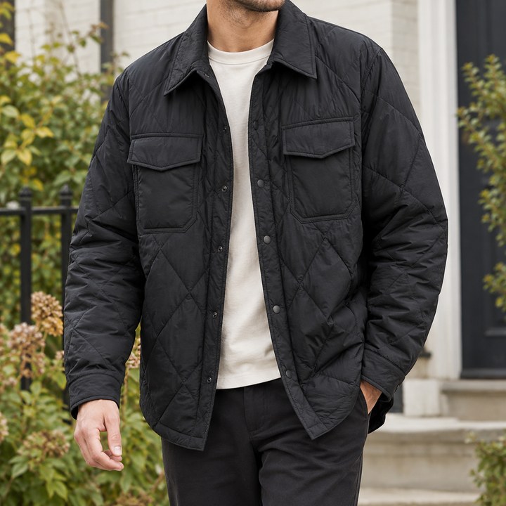 Gustave Quilted Shirt Overshirt