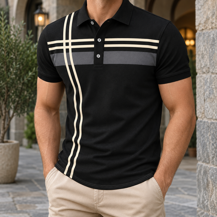 Hudson Striped Polo