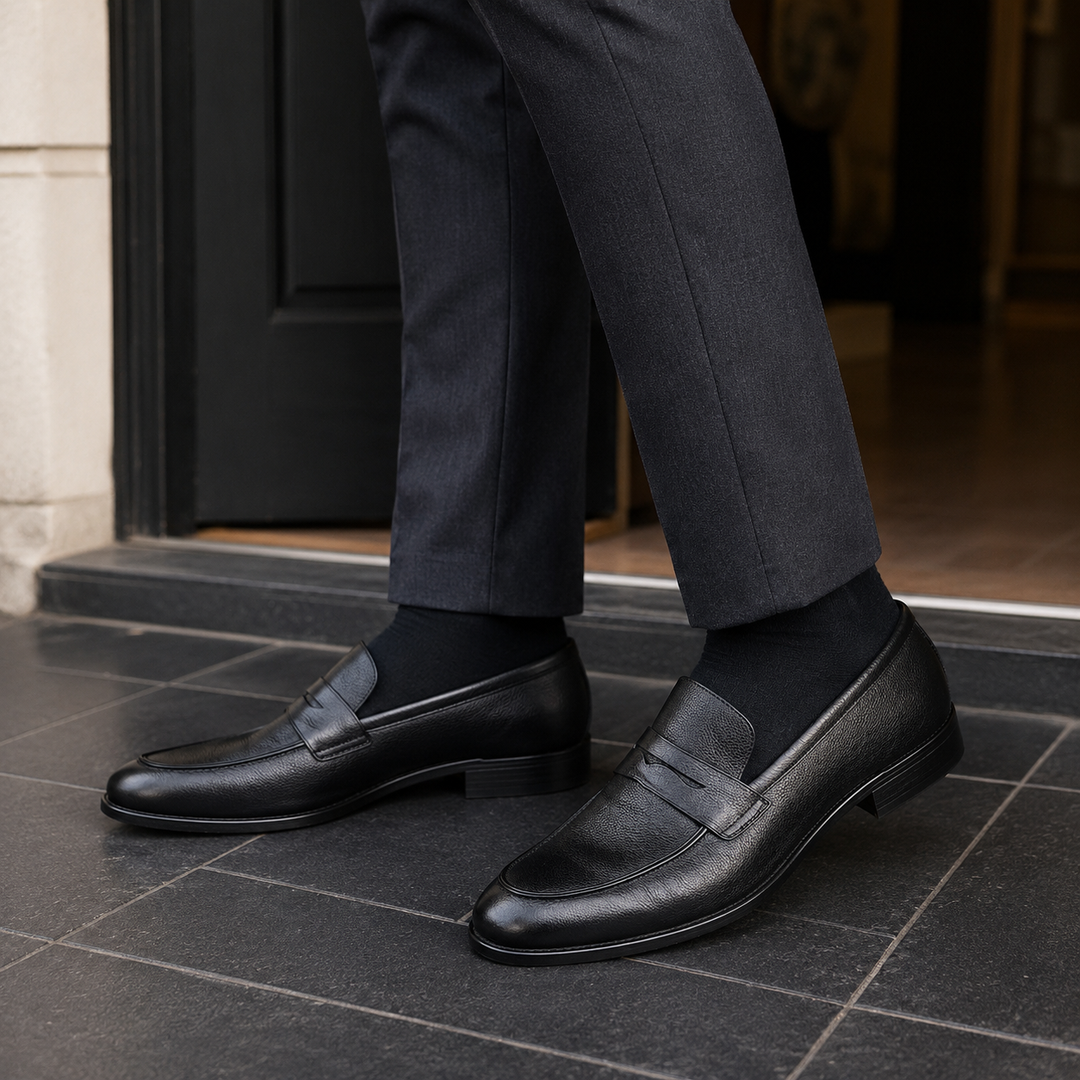 Calvino-Napoli Leather Loafers