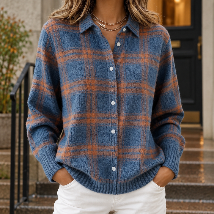 Angelique-Claire Plaid Overshirt