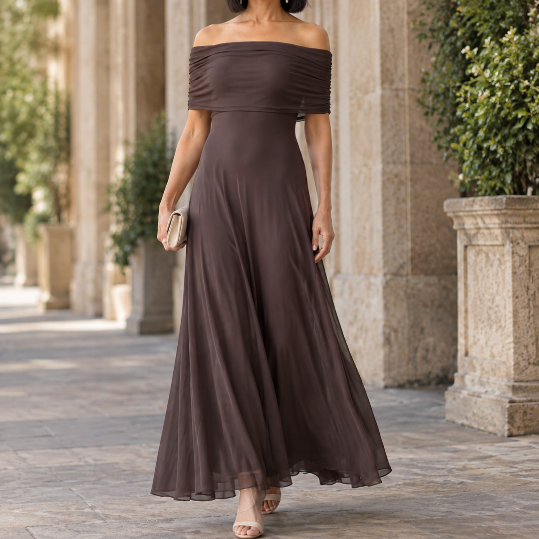 Sylvie-Elise Bardot Maxi Dress