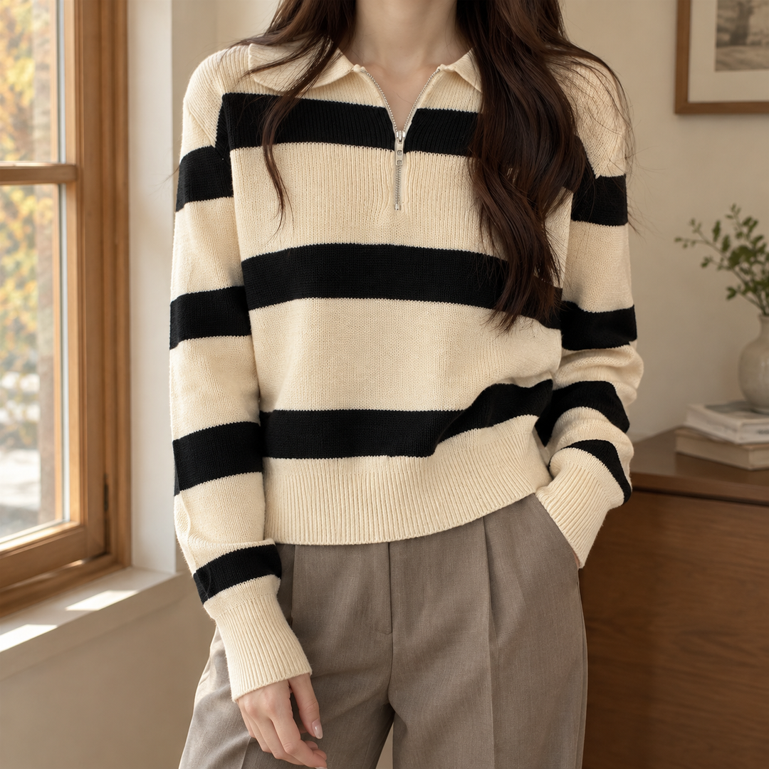 Sofia-Faye Half Zip Sweater