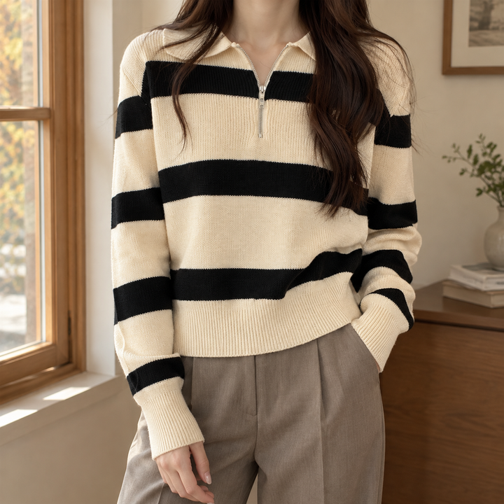 Sofia-Faye Half Zip Sweater