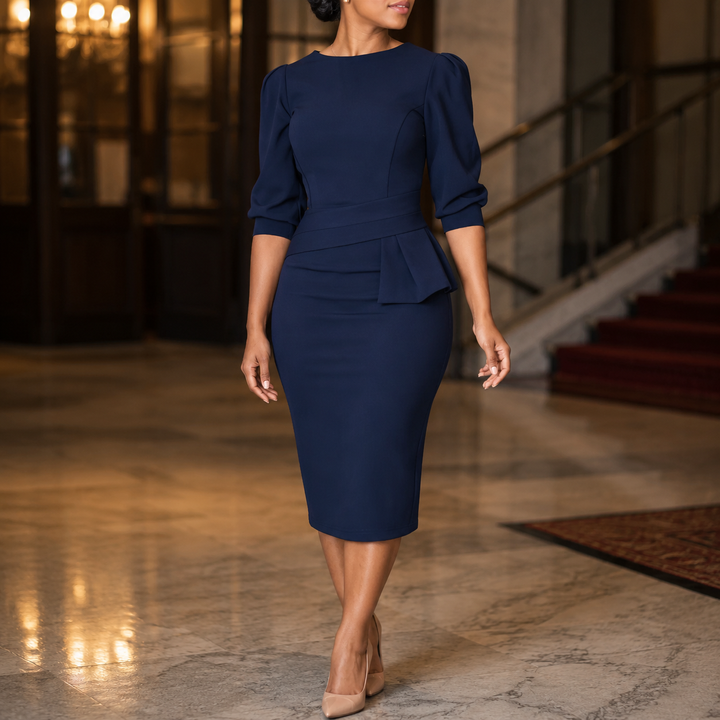 Liora-Claire Peplum Dress