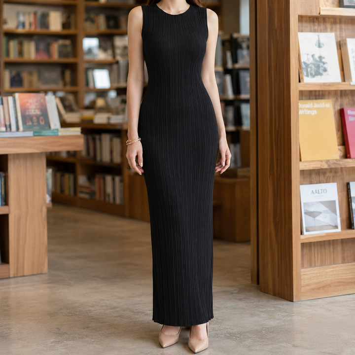 Liliana-Belle Ribbed Maxi Dress