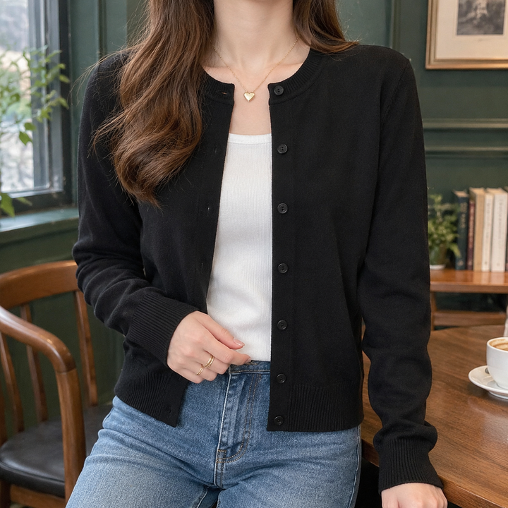 Perla-Rae Fine Knit Cardigan