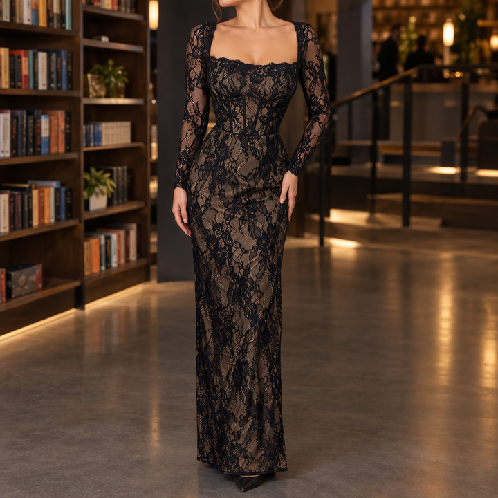 Zoe-Faye Lace Maxi Dress
