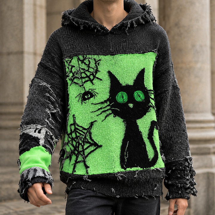 Valentin Cat Graphic Sweater