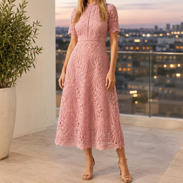 Yara-Louise Lace Midi Dress