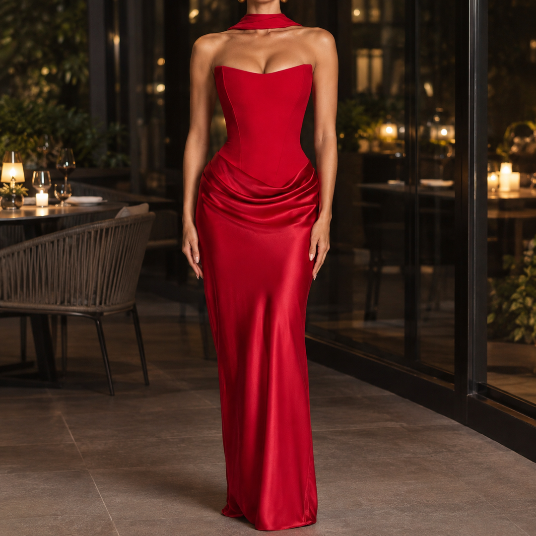 Gwendolen Corset Maxi Dress