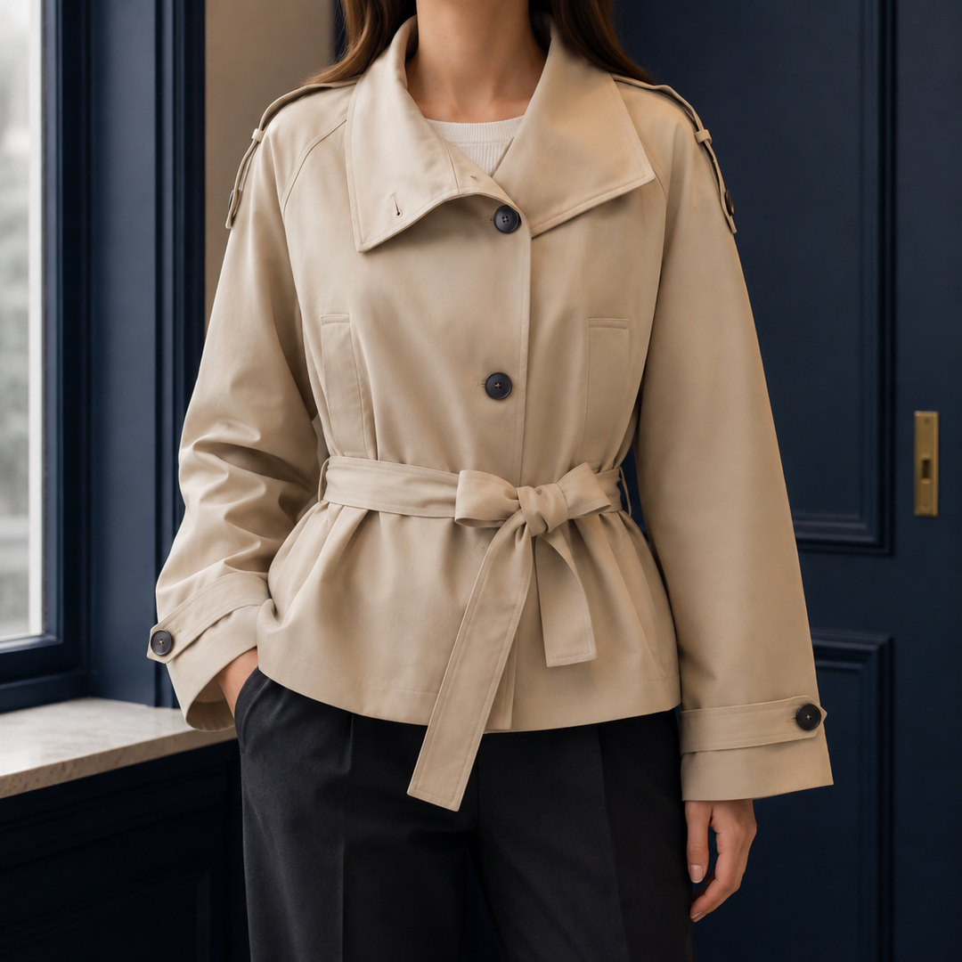 Genevieve-Marie Belted Trench Jacket