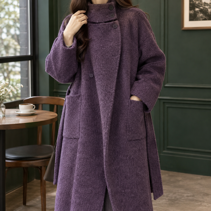 Katrina-Pearl Cashmere Coat