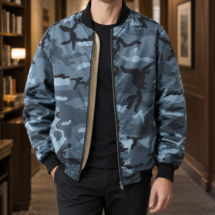 Finley Camouflage Bomber Jacket