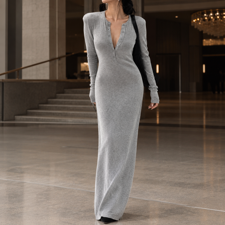 Raven-Belle Ribbed Maxi Dress