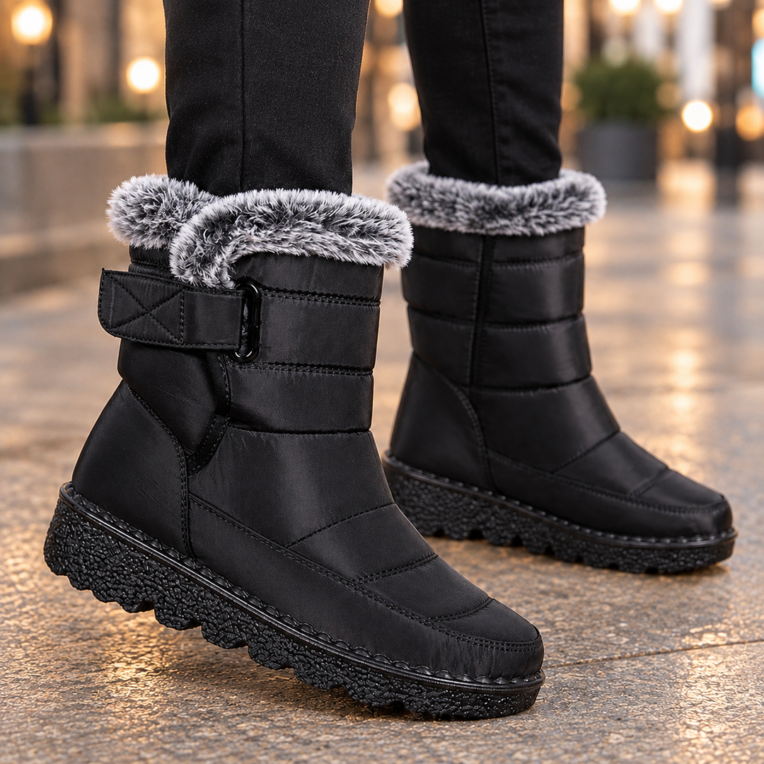Mantova-Lucca Plush Collar Boots