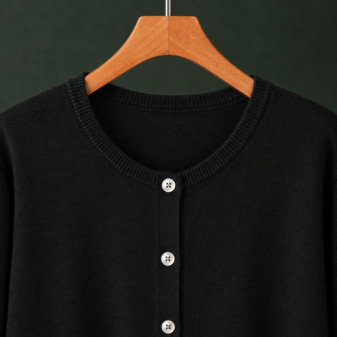 Danielle-Elise Round Neck Cardigan