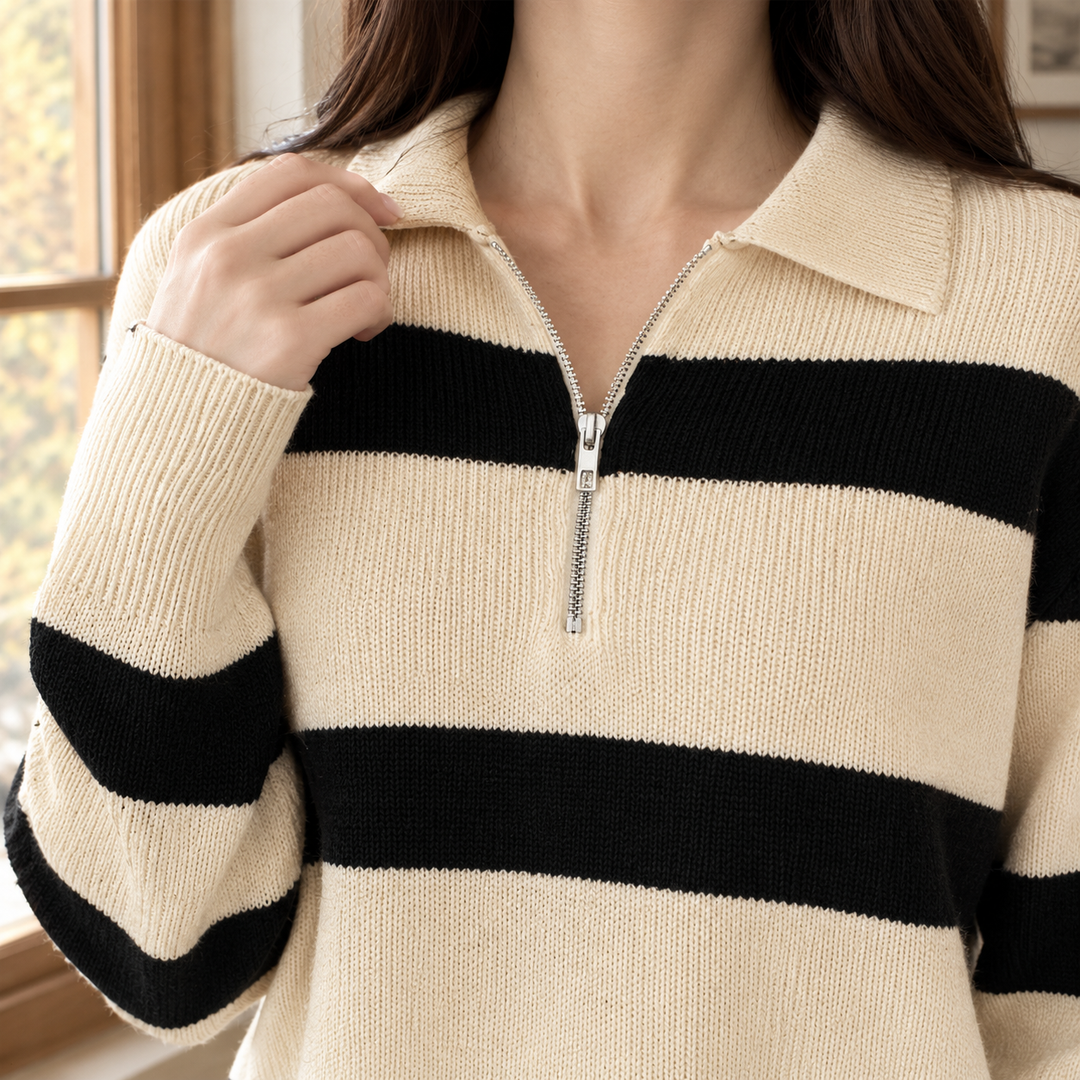 Sofia-Faye Half Zip Sweater
