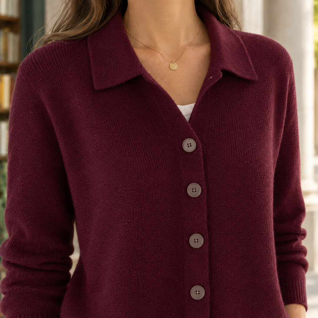April-Belle Collared Cardigan