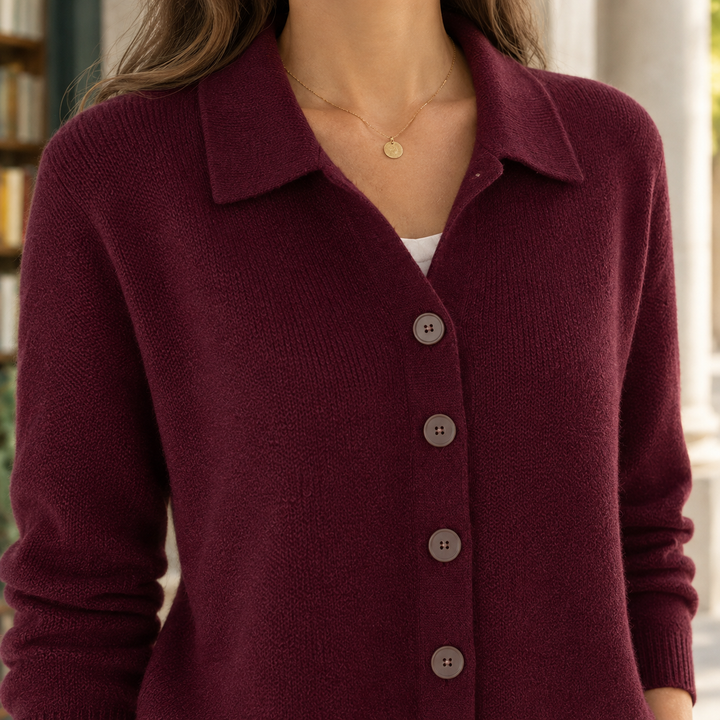 April-Belle Collared Cardigan