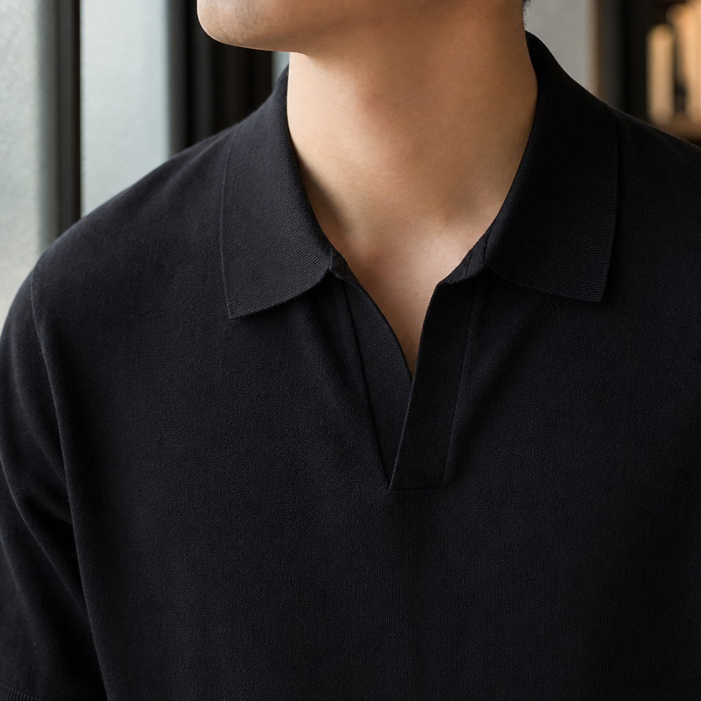 Austin Open Collar Polo