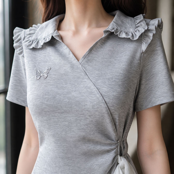 Sylvaine Lace Panel Dress