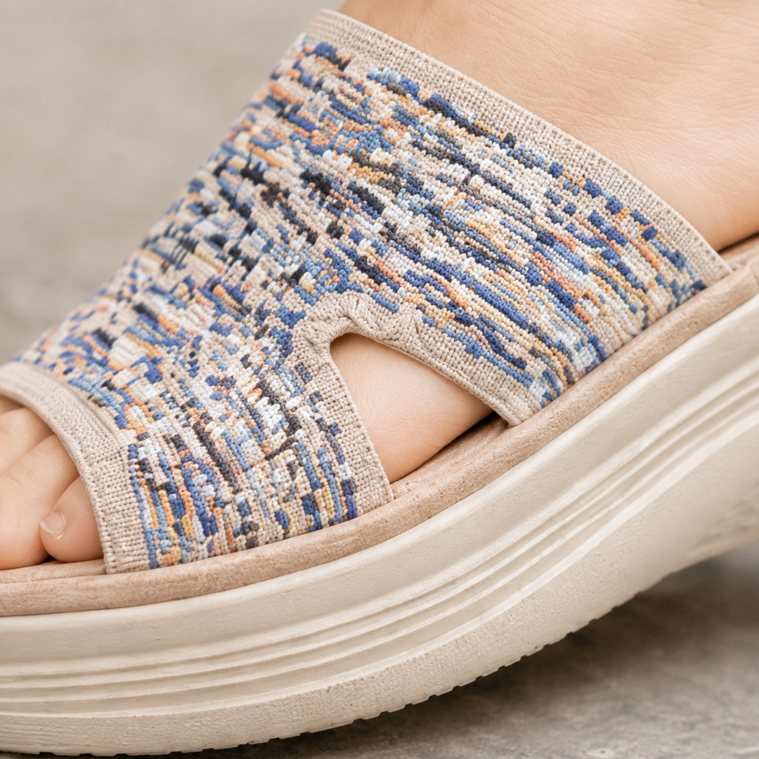 Abate Woven Wedge Sandals