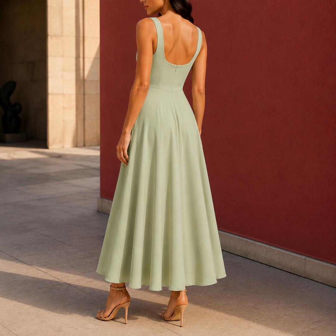 Winona-Rae Square Neck Dress