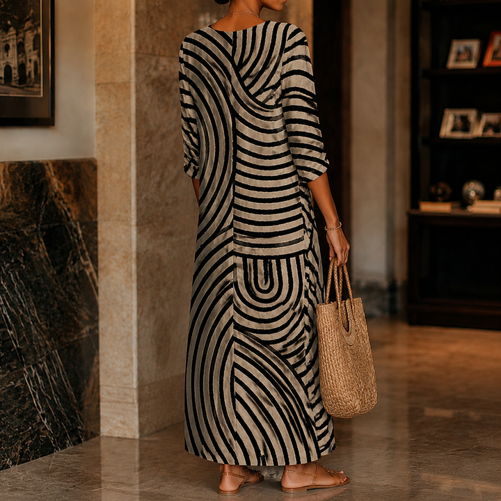 Stella-Rose Abstract Midi Dress