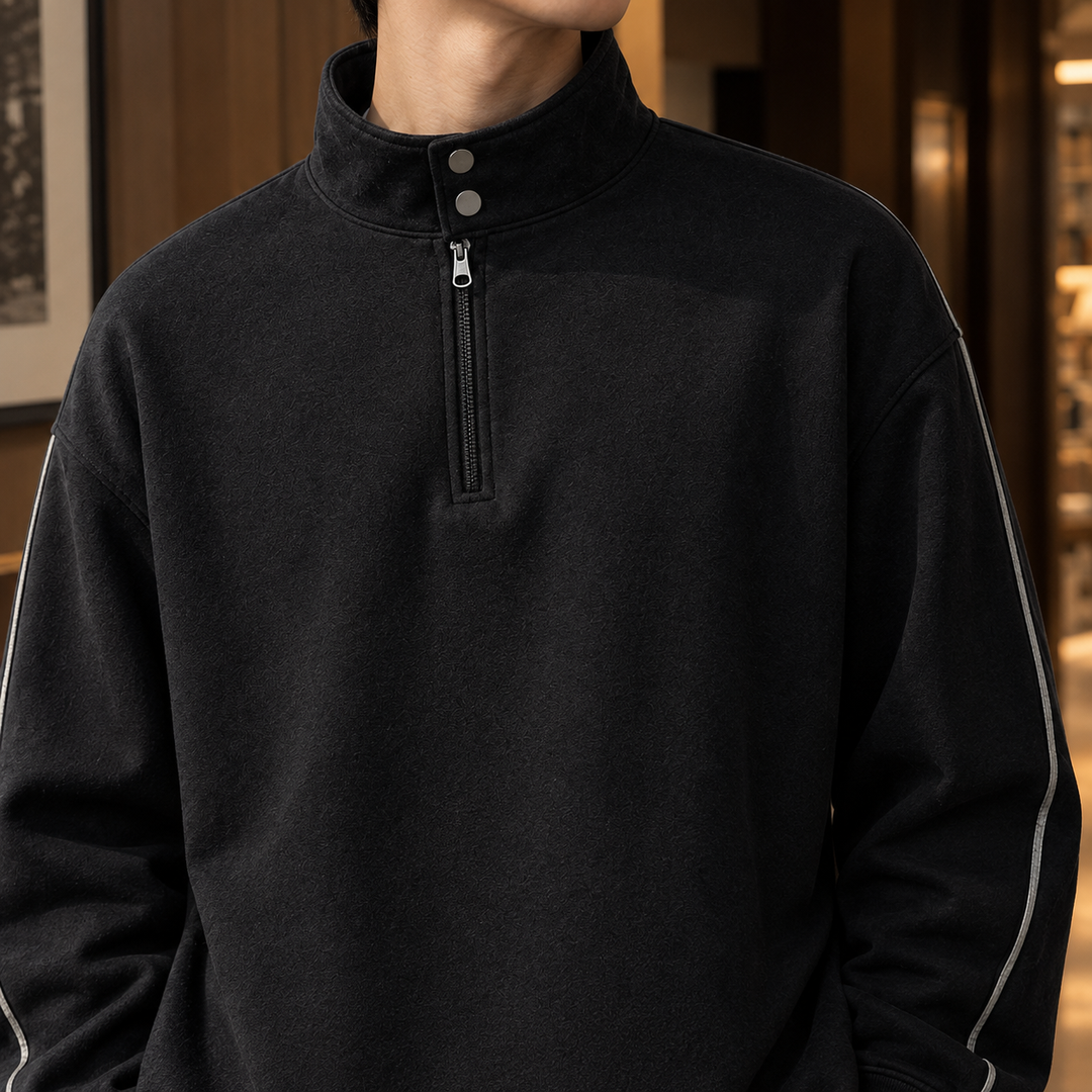 Marcel Stand Collar Sweatshirt
