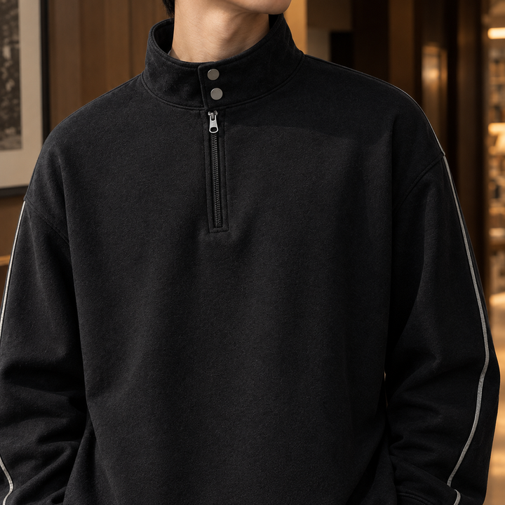 Marcel Stand Collar Sweatshirt