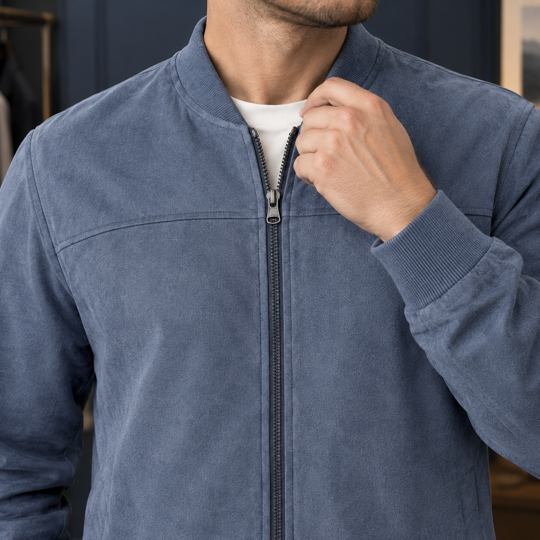 Hadrian Suede Bomber Jacket