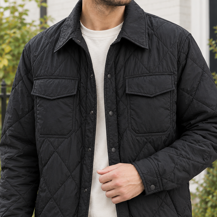 Gustave Quilted Shirt Overshirt