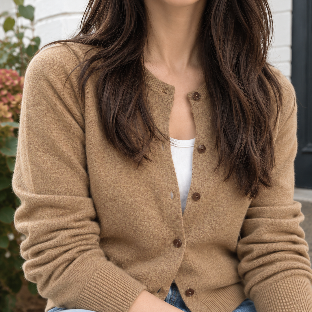 Winona-Grace Round Neck Cardigan